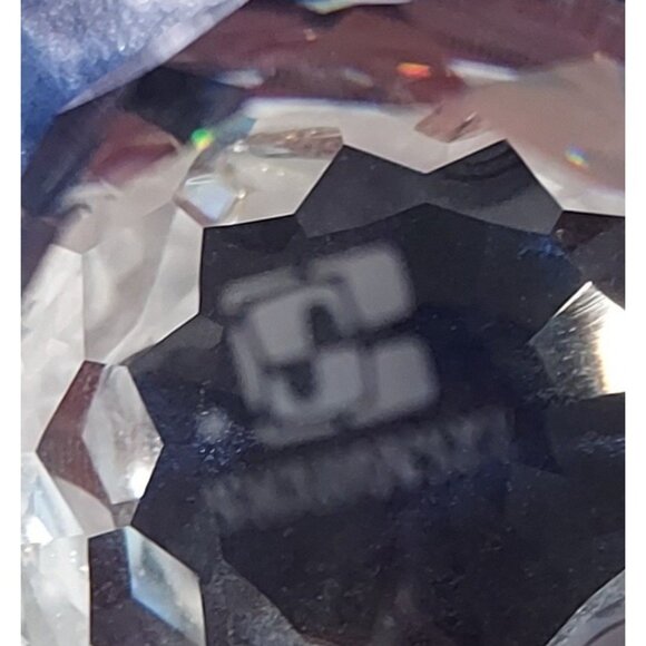 Swarovski Crystal Owls Retired Woodland Large 2" Small 1.5" Jewel Eyes Set Of 2 - Picture 8 of 15